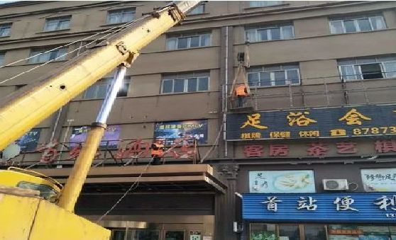 马山安装较高的门店招牌有什么好的方法？